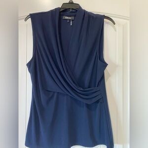 DKNY Navy Sleeveless Blouse